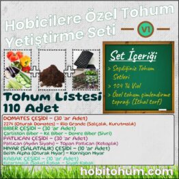 tohum yetiştirme seti